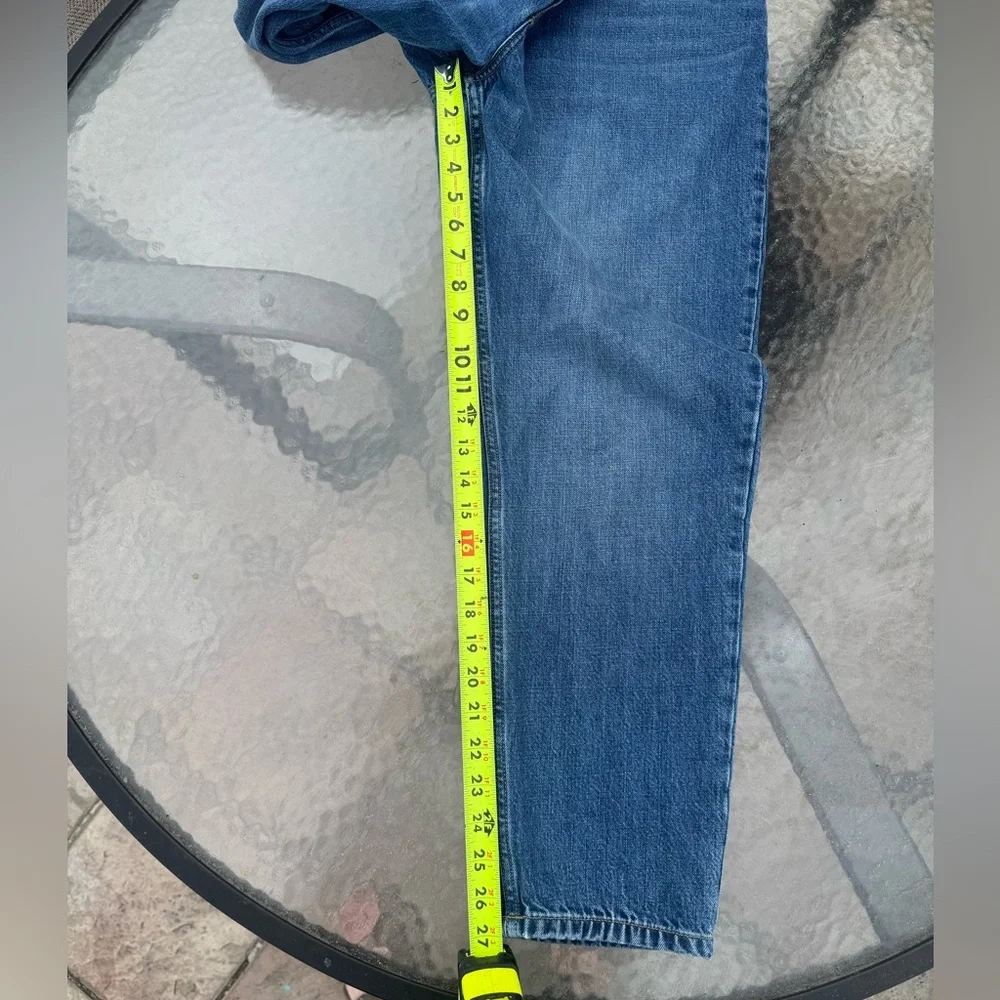 Everlane The Runaround Jean Mid Rise Cropped Dark Blue Ankle Jeans 31R